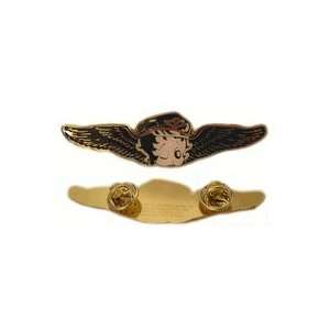  Biker wings Betty Boop pin badge [Bijoux] Toys & Games