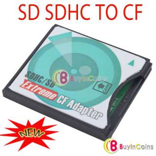 SD/SDHC/SDXC to High Speed Extreme CF Type II Adapter Support Up to 