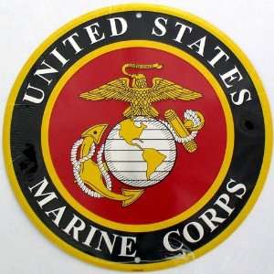  U.S. Marines Circular Sign Patio, Lawn & Garden