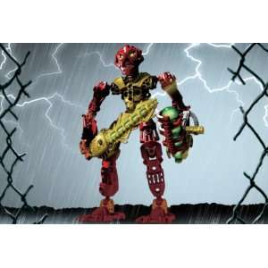  Lego Bionicle Voya Nui Inika Toa Jaller (RED) Set #8727 
