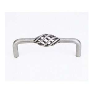 Bird Cage Cabinet Pull Handle in Pewter