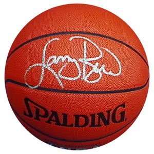  Larry Bird Autographed Ball   Indoor Outdoor Silver 