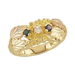  Black Hills Gold Mothers Ring   4 stones   G902 Jewelry