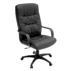   Black Leather Executive Chair Black Leather