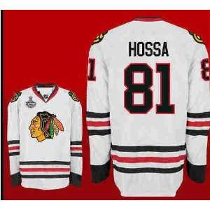 Blackhawks #81 Marian Hossa White Hockey Jersey NHL Authentic Jerseys 