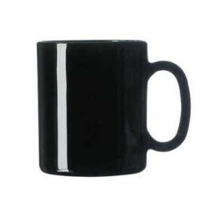  Black 10.5 Oz. Tempered Glass Mug