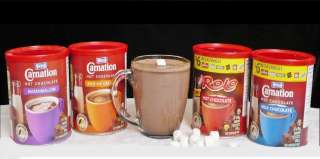NESTLE ~ CARNATION HOT CHOCOLATE MIX ~ 4 CANS X 500G  