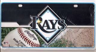 New MLB Tampa Bay Rays Logo Metal Car Tag License Plate  