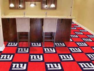 New York Giants NFL 18x18 Carpet Floor Tiles 20pc Set  