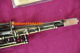 Professional Built in Soprano Saxophone Antique Bronze Saxfon NEW case