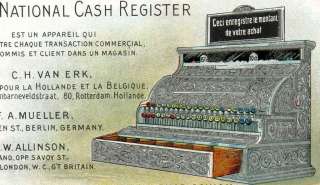 National Cash Register DAYTON Ohio French 100+ yrs CARD  