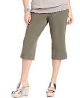 NEW INC International Concepts Plus Size Pants, Straight Leg Capri