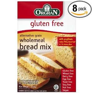 OrgraN Alternative Grain Wholemeal Bread Mix, 15.8 Ounce Boxes (Pack 