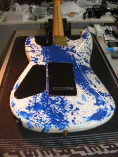 Charvel Custom Shop Electric Guitar w/case BlueSplatter  