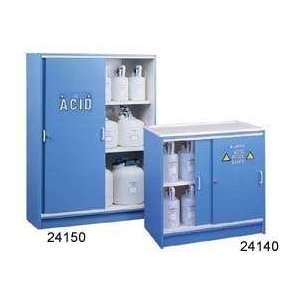 Justrite 24120 Safety Cabinet for Corrosive Liquids, 2 Sliding Doors 