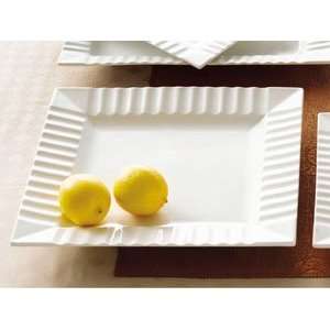  Cac China QE 16 Square Plate With Stripe