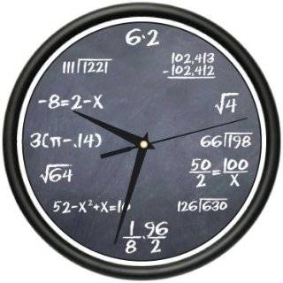   CLASS 1 Wall Clock black chalkboard mathematics teacher classroom gift