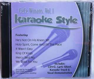 CeCe Winans V1 NEW CD+G Christian Karaoke Music  