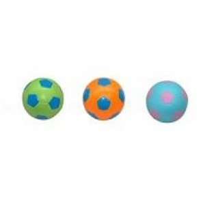  Soccer Ball 3in Vinyl Dog Toy Assorted Colors Each 