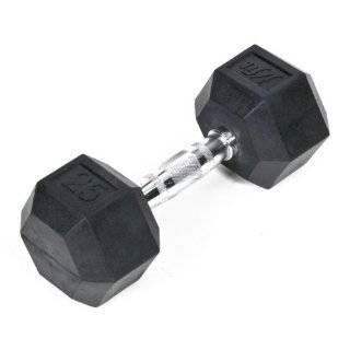 fit 25lb Rubber Hex Dumbbell (Single) (July 30, 2010)