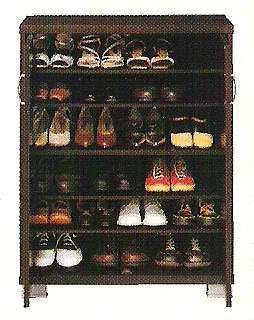 QUALITY Walnut Cabinet shelf storage boots 11070 Shoe  
