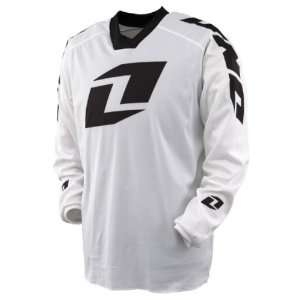 One Industries Icon Mens Carbon Dirt Bike Motorcycle Jersey   White 