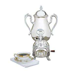 SILVER PLATED BURGUNDY COFFEE SERVING URN  