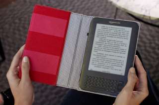   Kindle Cover (Fits Kindle Keyboard), jubilee stripe print Kindle