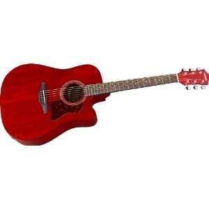 Hohner Guitars CD65CE TWR Chorus Series Dreadnaught   Acoustic Guitar 
