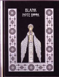 ERTE Blank Writing Notebook Window Byzantine Gold White Art Deco 