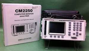   250 MHz Computer Monitor Analyzer CM2250, CP II Manual and Accessories