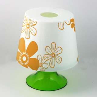 Gift Idea Flower Lamp Tissue Roll Box Cover Holder Desk  