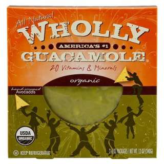 Wholly Guacamole All Natural Organic Hand Scooped Avocados 12 oz 