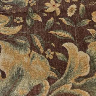 Modern Area Rugs Contemporary Floral Border 5x8 Brown