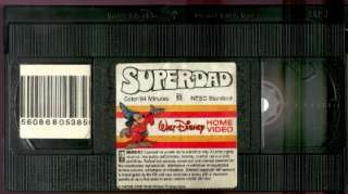Walt Disney Home Video~SUPERDAD~Vintage Clamshell~VHS  