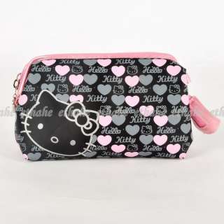 Hello Kitty Cosmetic Bag Pouch Pencil Case Black EIGELG  