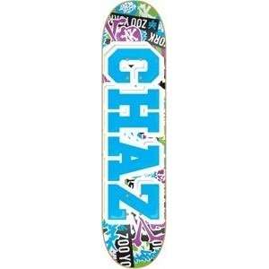  Zoo York Chaz Ortiz Stickered Up Skateboard Deck   7.75 x 