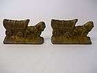 lbs ea covered wagon horse bookends heavier than hubley