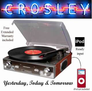 Crosley Tech Turntable w/ RECORD PLAYER STAND Included  