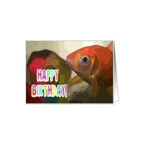  Fishy Happy Birthday collections blank note cards Card 