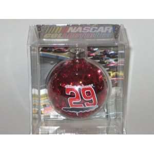   29 (2 5/8 In Diameter) NASCAR Color Filled Glass CHRISTMAS ORNAMENT