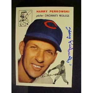 Harry Perkowski Cincinnati Redlegs #125 1954 Topps Archives Gold 