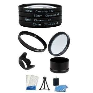 Accessory Lens Kit includes 52mm Adapter Tube + Macro Close Up Filter 