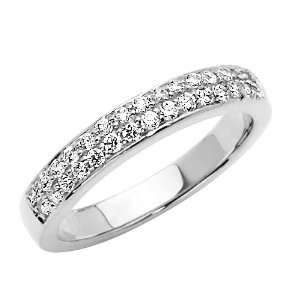   White Gold Round Cluster CZ Cubic Zirconia Wedding Band Ring   Size 9