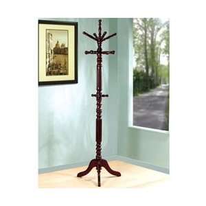 Coat Rack   Walnut Coat Tree coat tree; coat rack tree; coat and hat 