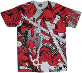 Deadpool All Over   Marvel Comics T shirt  
