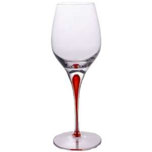 Tears & Cheers Crystal White Wine Glass with Orange  