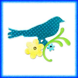 Sizzix Bird with Branch large die #656461, Retail $15.99 Retired, Cuts 