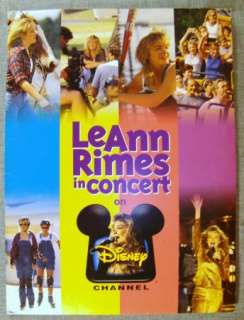 LeAnn Rimes Concert Disney Channel Press Kit Pics Bios  