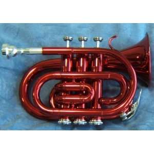  Jollysun Red Pocket Trumpet/Cornet Musical Instruments